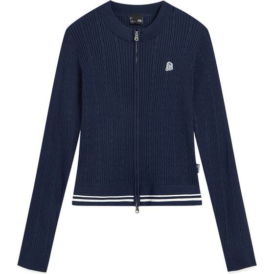 
Li Ning knitted sweater women's official new sports fashion series round neck top spring casual sweater sportswear