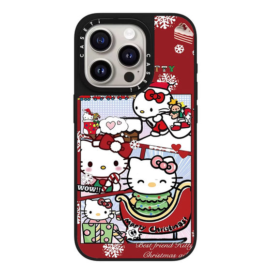 caseti联名圣诞节HelloKitty凯蒂猫小鹿适用苹果iPhone16ProMax15plus14 13 12 手机壳MagSafe磁吸华强北代购