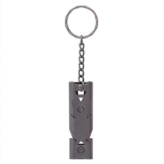 
Survival whistle double-tube sonic whistle outdoor rescue whistle stainless steel high frequency earthquake life-saving whistle high decibel whistle