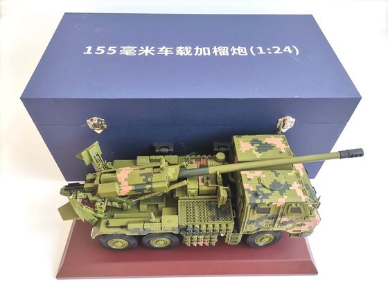 PCL-181新型155毫米车载加榴炮合金仿真静态成品1：24卡车炮