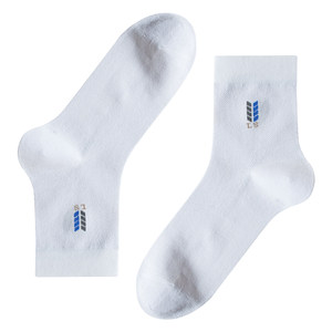 
Langsha Socks Men's Pure Cotton Mid-Tube Socks Youth Summer Thin Cotton Mesh Breathable Zhuji Xinjiang Men's Cotton Socks