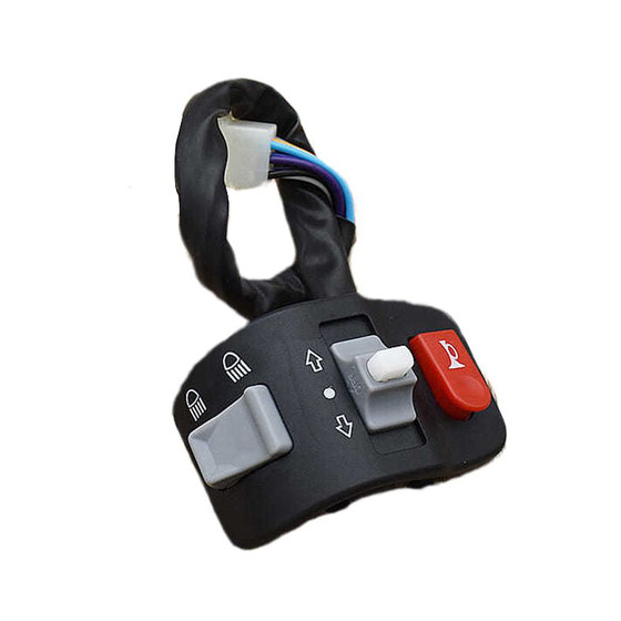 
Xunying scooter motorcycle electric vehicle Qiaoge left and right switch assembly Shangling headlight horn switch handle seat