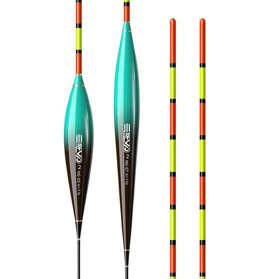 Sichuan and Ze hollow tail floats are thick and eye-catching floating fishing trips, silver carp, bighead carp, bighead carp, crucian carp floats shallow water floats