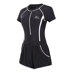 
Hongxing Erke swimsuit for women, slightly fat one-piece, boxer angle, conservative, large size, belly-covering, slimming, special for swimming pools and hot springs