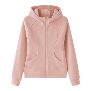 
CKDH slim fleece women's outdoor sports autumn and winter 2025 new sweatshirt casual hooded fleece jacket