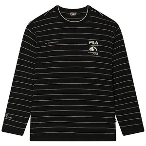 FILA official couple knitted sweater autumn and winter new panda embroidered wool top pullover long-sleeved sweater