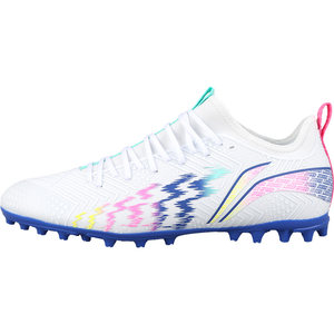 Xiao Li Zi Authentic Lining Li Ning Jiying Mid end MG Short Nail Adult Football Shoes YSFU015-2 for Men