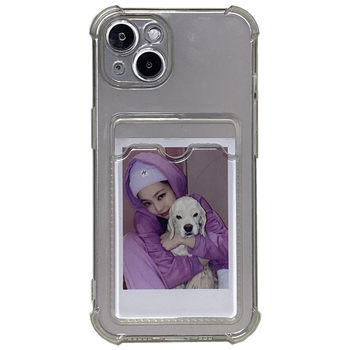 Free print photo transparent card cover mobile phone case
