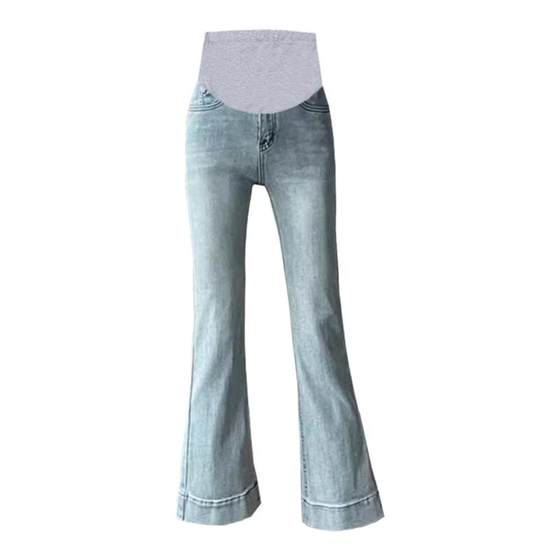 
Maternity bootcut jeans, nine-point spring and summer thin outer wear, spring clothing that does not tighten the belly, belly support leggings during pregnancy