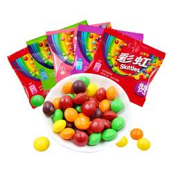 Rainbow Candy 9g*3 Bags Original Fruit Berry Flavor Crispy Fudge Children's Leisure Food Candy Snacks 618 Subsidy