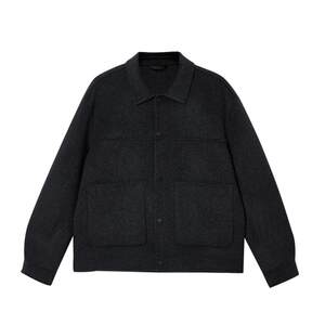 
vj zone Lingzhi Jack Jones winter texture comfortable pure wool versatile comfortable jacket short woolen coat for men