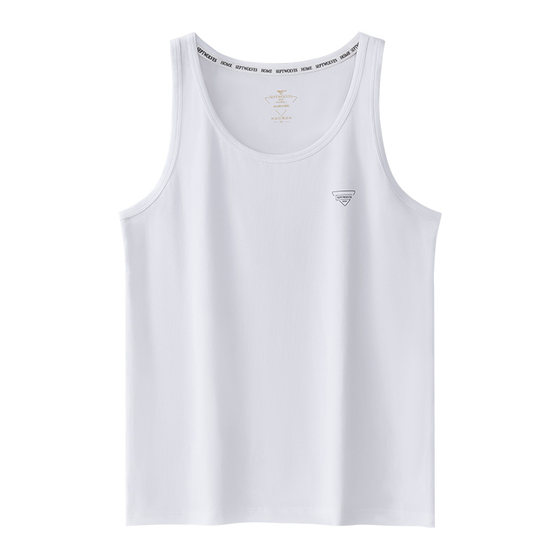 
Seven Wolves men's pure cotton I-shaped vest, all cotton men's sweat shirt, men's hurdles, sweat-absorbing autumn and winter white men's base