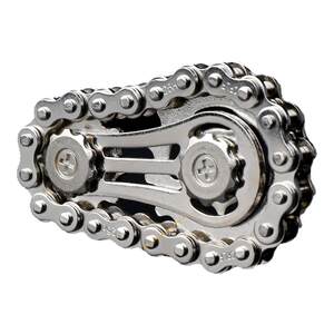 
Relieve pressure finger chain flywheel chain fingertip gyro relieve anxiety and decompression artifact gear mechanical metal model