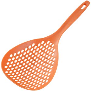 Household food -grade large leak -long doo -leaf dumplings filter, spoon kitchen supplies, long handle resistance high temperature, high -temperature noodle leakage sieve

