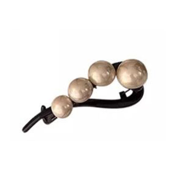 Simple and elegant pearl hair clip for women's back of head twist clip
