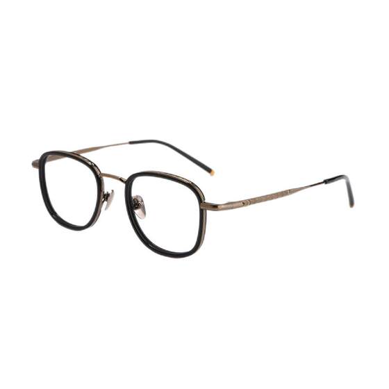 Japanese hand -customized ultra -light pure titanium myopia glasses frame retro carved big face is thin and color -changing anti -blue light frame
