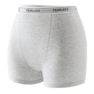 
Gujia's pure cotton boxer briefs for women that do not touch the buttocks, anti-exposure, large size women's breathable safety pants