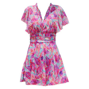 
Xtep Hot Spring Swimsuit Women's 2025 New Slim Sexy Slightly Fat Girl One-piece Skirt Style Seaside Resort Wear