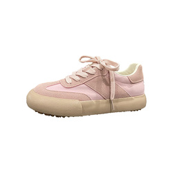 Qiqi Master's Pink Sweet Retro German Training Shoes Women's Shoes Women's 2023 New Canvas Shoes Women's Thick-soled Board Shoes