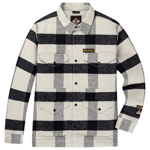 
Columbia outdoor men's retro fashion plaid lapel sports casual cotton clothing WE4925