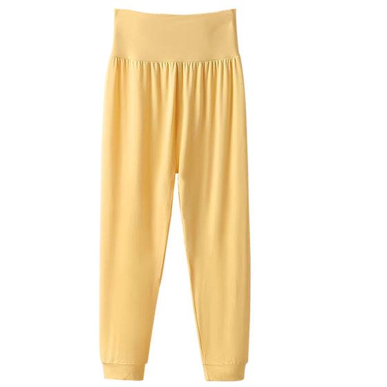 Summer thin children's high-waist belly pants long underwear boys and girls modal leggings baby inner pants
