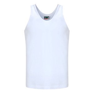
Li Gongmin [two pieces] 50-count pure cotton coral men's white vest to wear undershirt, loose and sweat-absorbent