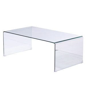Coffee table glass living room simple modern small apartment tea table rectangular simple tea table table creative office wavy