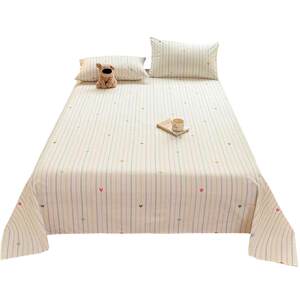 
Violet 2025 new type A cotton brushed printed single bed simple cotton student dormitory warm sheets and quilts