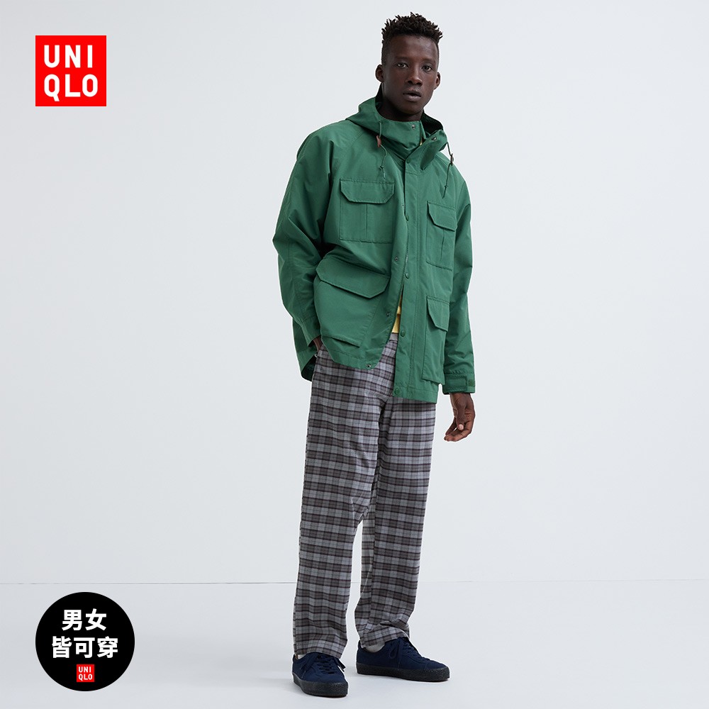 UNIQLO 优衣库 男女装法兰绒松紧九分裤长裤 461465