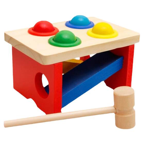 
Infant and child toys intellectual development baby early education wooden knocking table color pairing knocking puzzle toys