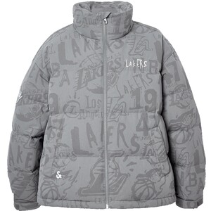 
[NBA Joint Lakers] Jack Jones Men's Spring Down Jacket Exquisitely Embroidered Trendy Stand Collar