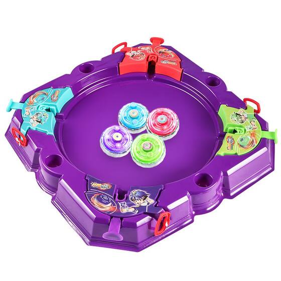 New alloy glowing gyro set children's spinning large battle plate boy fighting glowing gyro toys