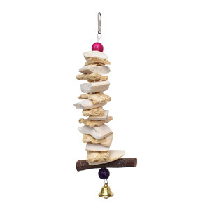 Ink fish bone Xuanfeng Tiger peony parrot supplement calcium nourishing teeth supplies with bird food pine turtle hanging skewers bite toys
