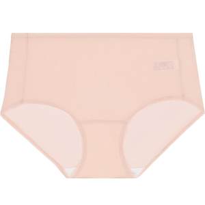 [Three Packs] Embry Fashion Thin Antibacterial Elastic Seamless Underwear Women's Hip-covering Mid-waist Briefs