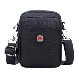 Swiss military knife -shoulder bag men's multi -function mobile phone bag wears belt pins, large capacity Oxford cloth sports small shoulder bag