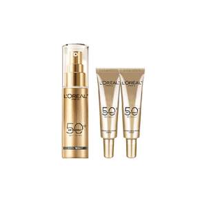 
[Scroll down to enjoy the discount] L'Oreal Small Gold Tube Sunscreen Isolation Travel UV Protection 30ml+15ml*2