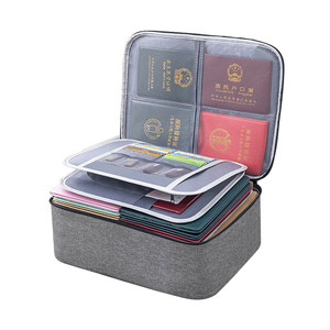 Certificate Storage Box Household Artifact Family Birth Certificate Household Registration Certificate Card Card Card Pack up the box
