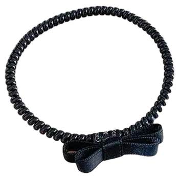 
Bow phone line hair loop headband 2025 new high-end hair tie hair rope sweet versatile hair band headdress