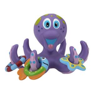Nuby Nobby floating purple octopus bath children toys swimming boys and girls play water children and children

