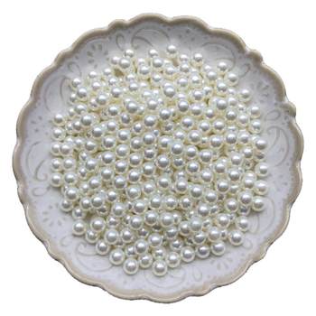 Non-porous round imitation pearl spiral handmade material