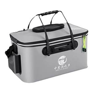 Aerobic live fish bucket thickened multi-functional fish bucket portable folding fish guard barrel fish box fish guard barrel fish bucket fish box
