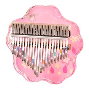 Huashu thumb piano genuine girl Kalinba piano 21 sound crystal crystal finger piano instrument beginner 17 tone children
