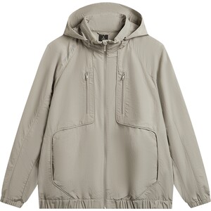 
Li Ning Outdoor CF Traceability Longshell Jacket Men's Commuting Jacket Mountain Windproof Loose Woven Casual Sportswear