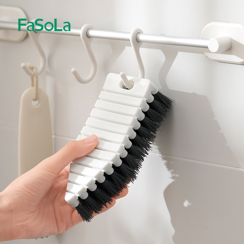 FaSoLa可弯曲清洁刷水果蔬菜去泥刷浴室水池洗手盆地砖洗漱台刷子