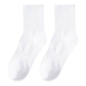 
Socks for men, autumn mid-calf socks, summer boys sports socks, autumn and winter men's short socks, solid color Zhuji socks for women