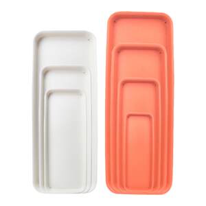 
Dr. Flower Thickened Deep Frosted Resin Rectangular Succulent Green Planting Flower Pallet Plastic Floor Water Connection Tray