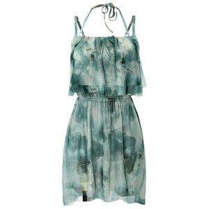 New couple swimsuit, women's bikini split three piece set, steel support, gathered skirt style, concealing flesh and slimming, beach swimsuit