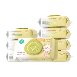 All cotton era 100%cotton baby wet scarf, cotton wet paper towels, newborn baby hand mouth wet towel, family outfit 80 pump