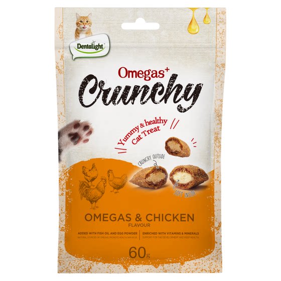 
Dentalight Cat Snacks Nutritional Staple Food Companion Sandwich Biscuits Universal for Cats and Dogs