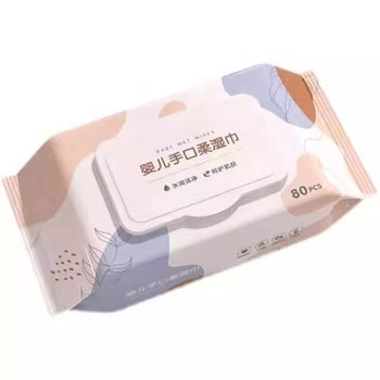 Extra thick baby wipes with cover pearl pattern wipes for newborns special price for adult household wet tissues